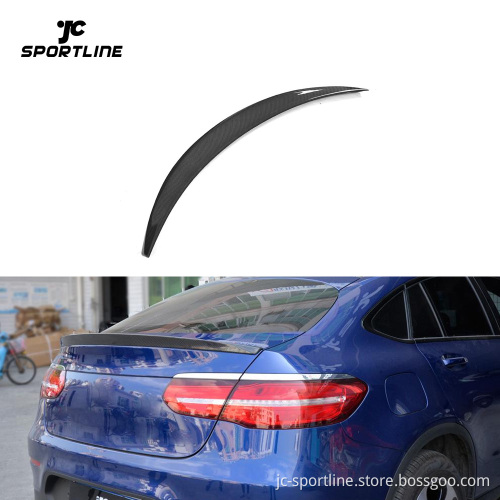 Carbon Fiber Rear Trunk Spoiler for Mercedes GLC-Class SUV Coupe GLC250 GLC300 GLC43 AMG 2016-2017